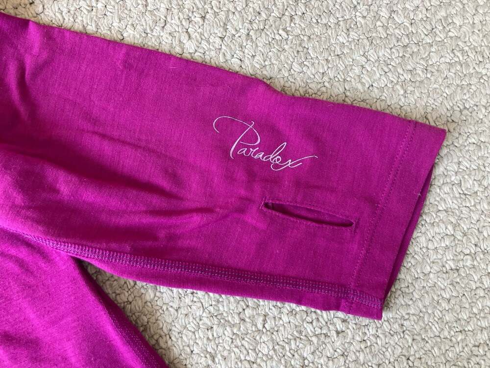 Paradox Merino Blend 1/4 Zip Long Sleeve Top Purple Women's Size L - Picture 4 of 10